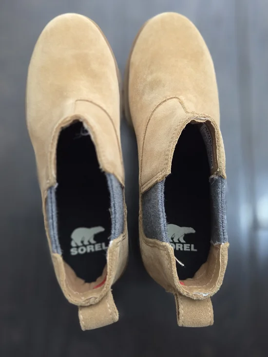 Sorel Women's Tan Suede Chelsea Booties - Picture 2 of 7